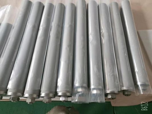Cartucho de filtro sinterizado de titânio para indústria farmacêutica